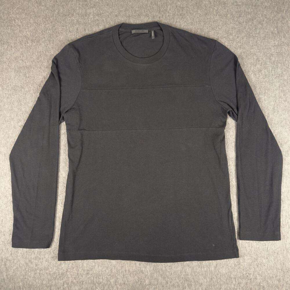 Helmut Lang Shirt Mens Large Black Long Sleeve Back Logo Tee T-Shirt Portugal